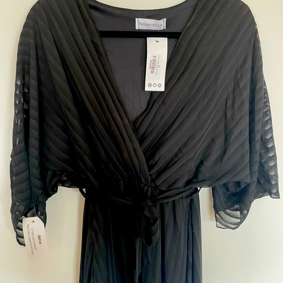 Black Plunge Maxi Dress Ml | Poshmark